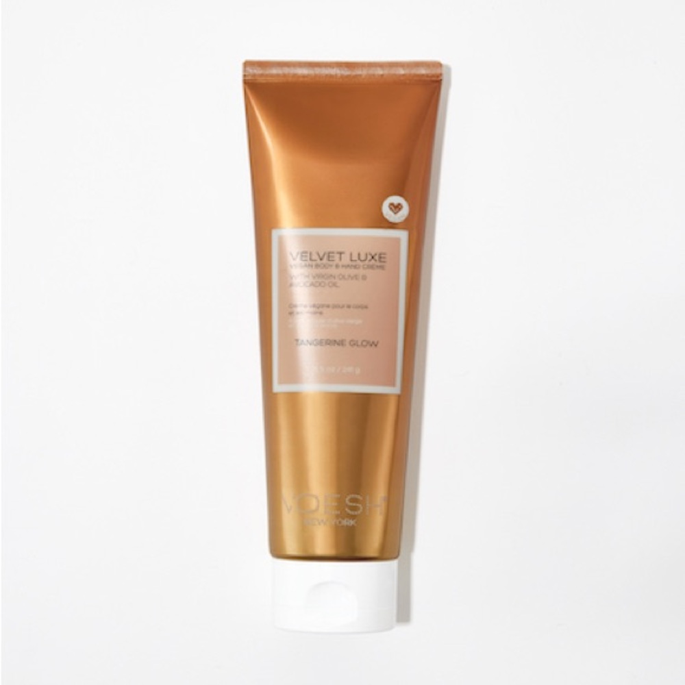 Voesh Velvet Luxe Tangerine Glow Body Cream 8.5 oz Vegan Cruelty-Free NWT